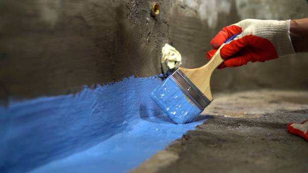 Commercial Waterproofing project at a Carrollton, VA business property by SJ Waterproofing Pros